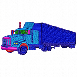 Truck Embroidery Design 6 Truck Embroidery Design 6